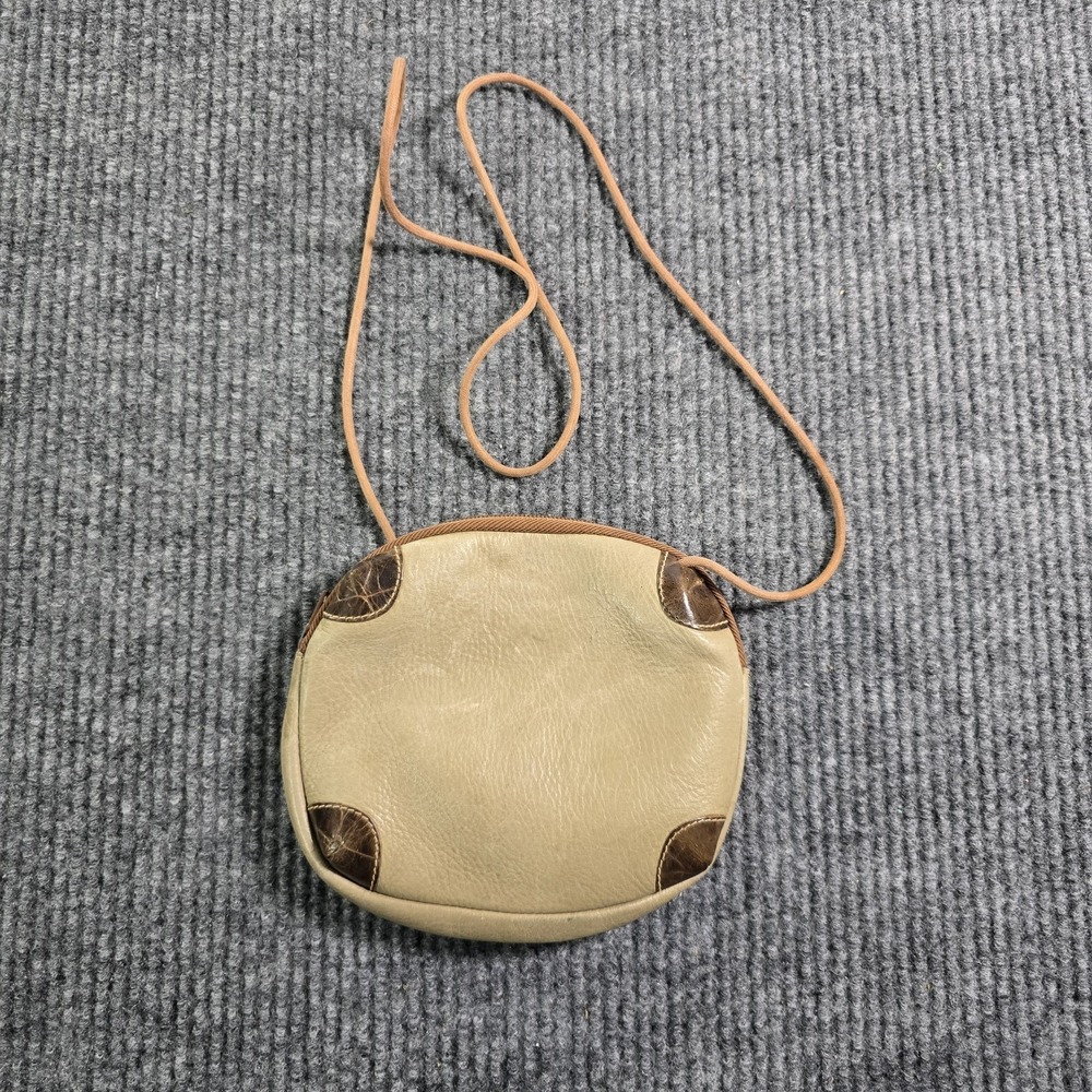 Vintage Furla Leather Crossbody Bag Brown/Tan Made in Italy Archive Era